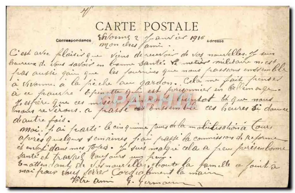 Hauptportal des Schlosses CERCIGNY — Umgebung von VIVONNE (Vienne) — Cliché Herdon, Ruffer — Verlag Courrat - Rückseite