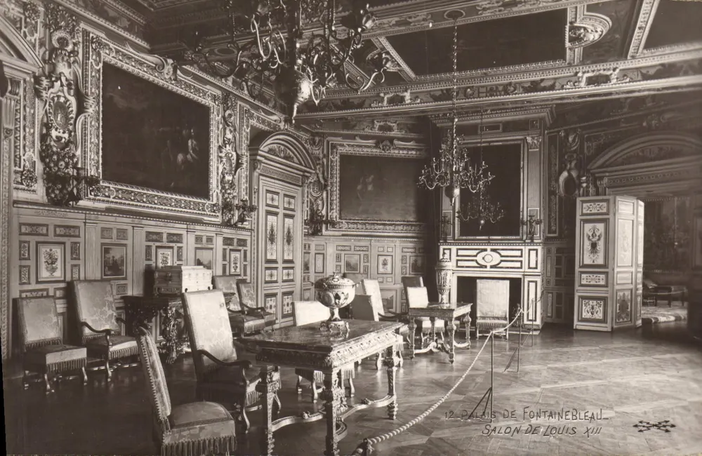 Schloss Fontainebleau — Salon de Louis XIII — Verleger - Vorderseite
