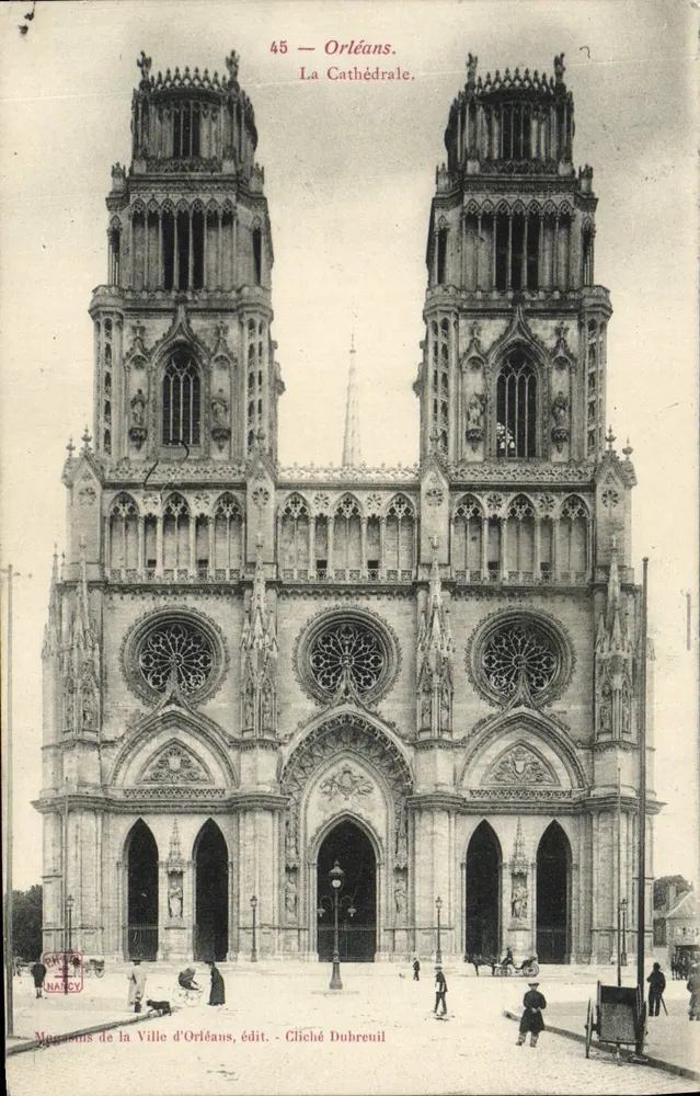 Orléans — A Catedral — Moedas da Cidade de Orléans, editor — Cliché Dubreuil - Frente