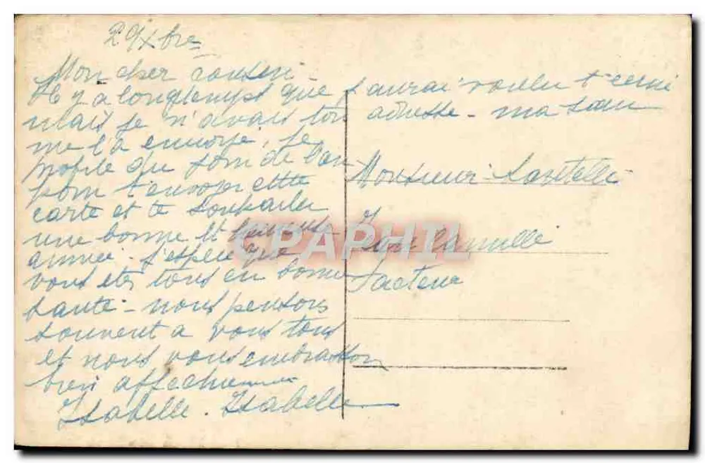 Um Bom Dia — Carte postale decorativa com retratos — E.B.P. - Verso