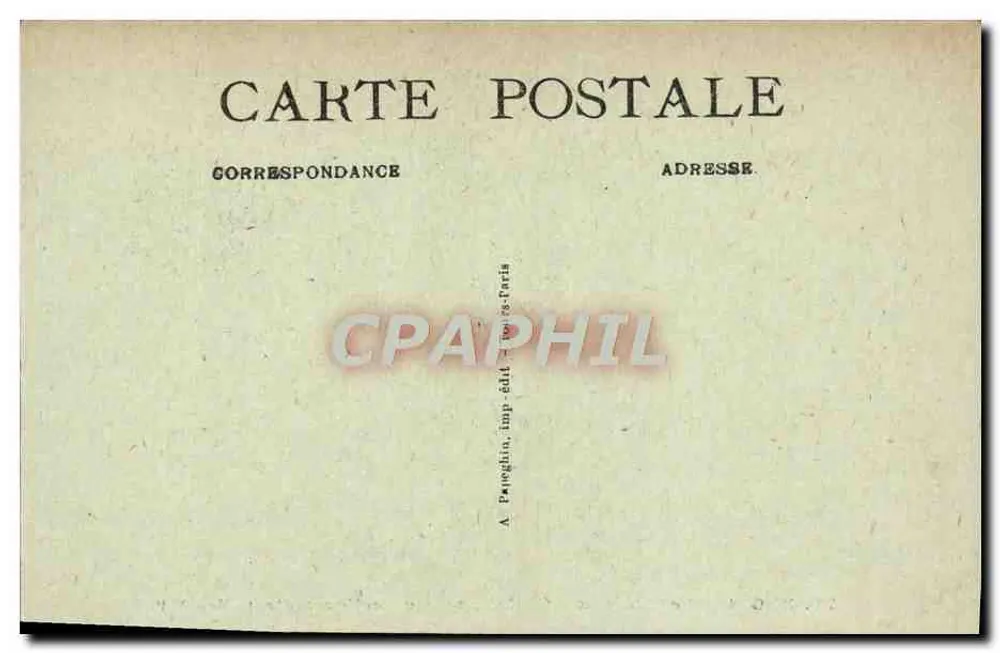 Blois — O Castelo — Cariatide — Correção Maternal — A.P. - Verso