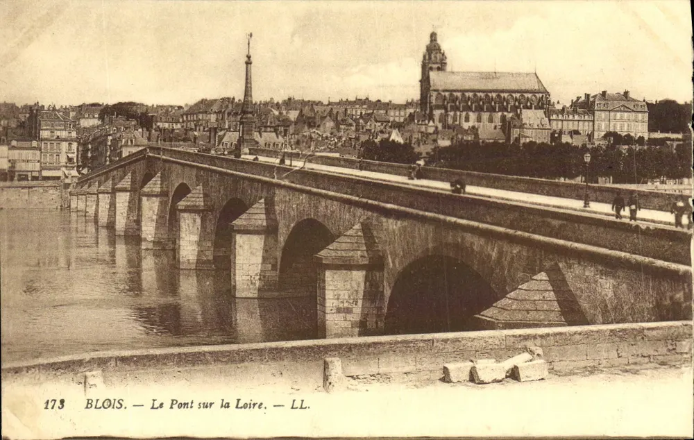 Blois — O Ponte sobre o Loire — LL. — n° 173 - Frente