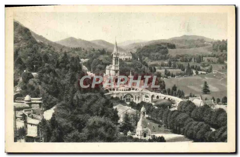 Die Basilika vom Schloss aus gesehen — Loèches — Fotoausgabe G. Gaudin - Vorderseite