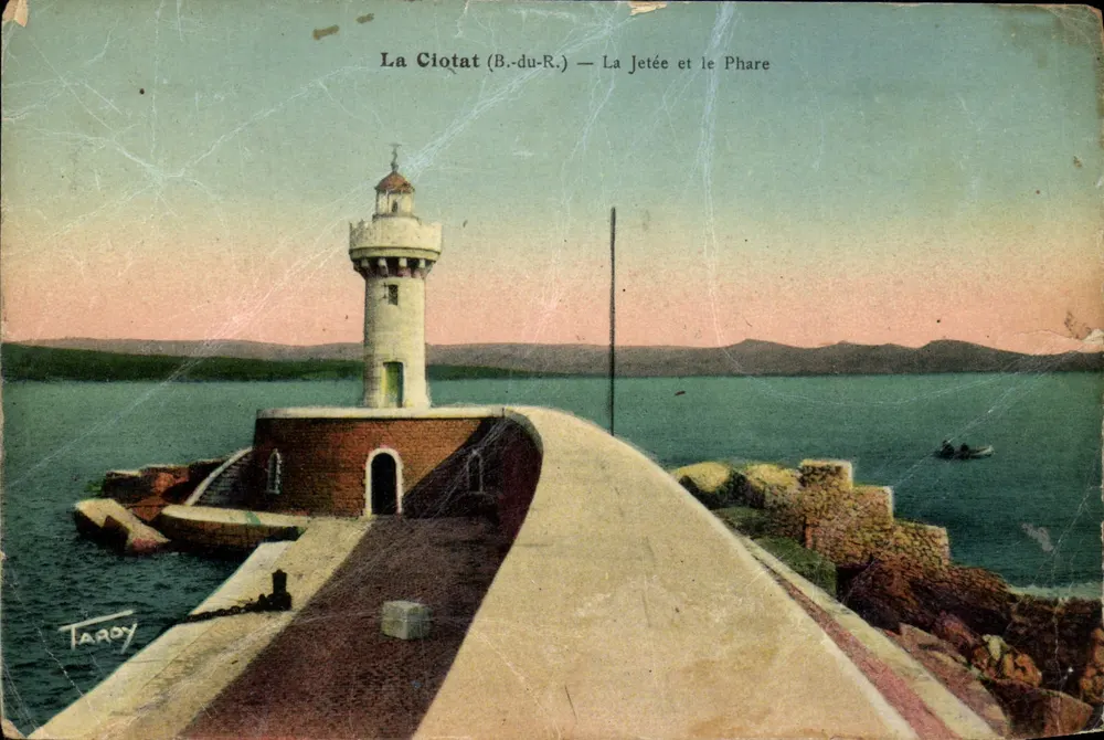 La Ciotat (B.-du-R.) — La Jetée et le Phare — éditeur Tardy - Recto