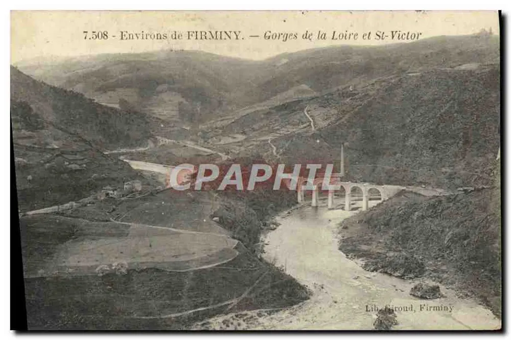 Schluchten der Loire und St-Victor — Umgebung von FIRMINY — Lib. Giroud, Firminy - Vorderseite