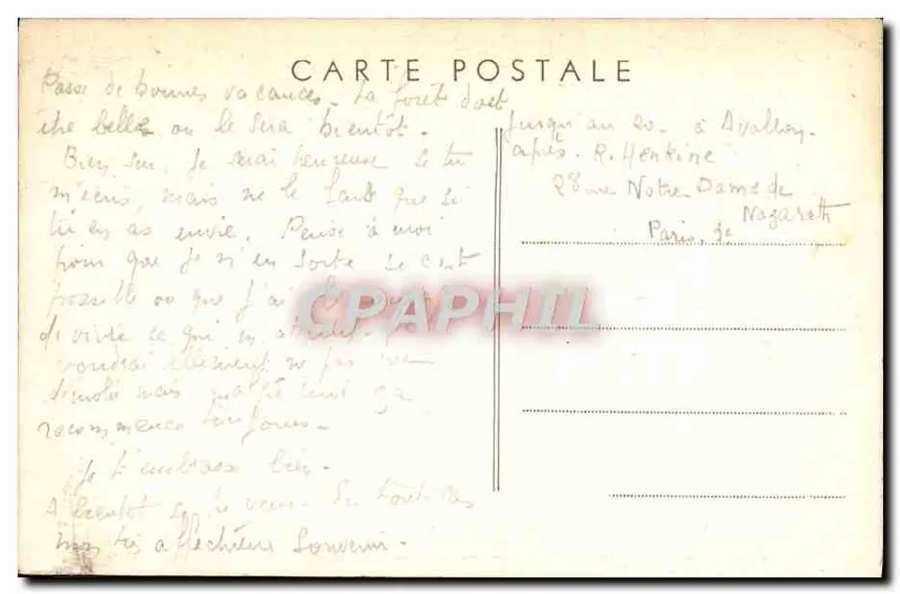 Tonnerre (Yonne) — Grab — Innenraum des alten Krankenhauses — Verleger Combier & Maccon, Seriennummer nicht sichtbar - Rückseite