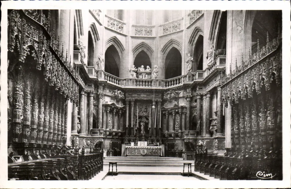 Auch (Gers) - Basílica de Santa Maria - O Coro — Fotografia Verdadeira, editada por Fotógrafo Mason - Frente