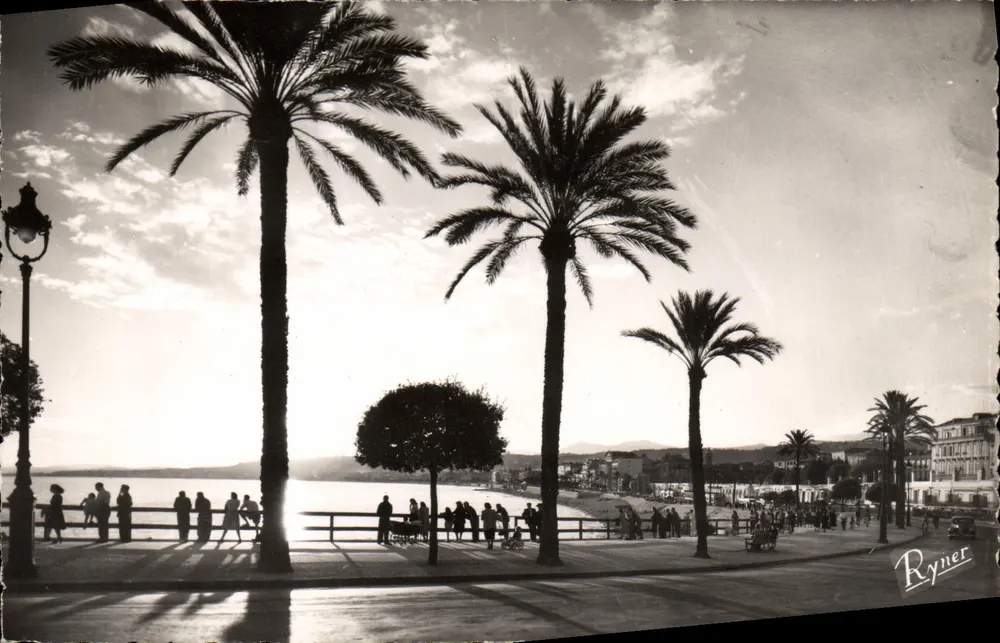 Les Bords de la Riviera — Crépucale sur la Baie des Anges — Ryner - Recto