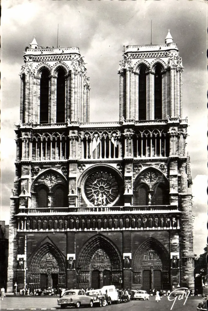 Notre-Dame de Paris — Fachada (1163-1260) — André LECONTE, Paris - Frente