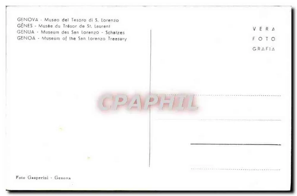 Museo del Tesoro de San Lorenzo — Génova — Foto Gasperini - Reverso