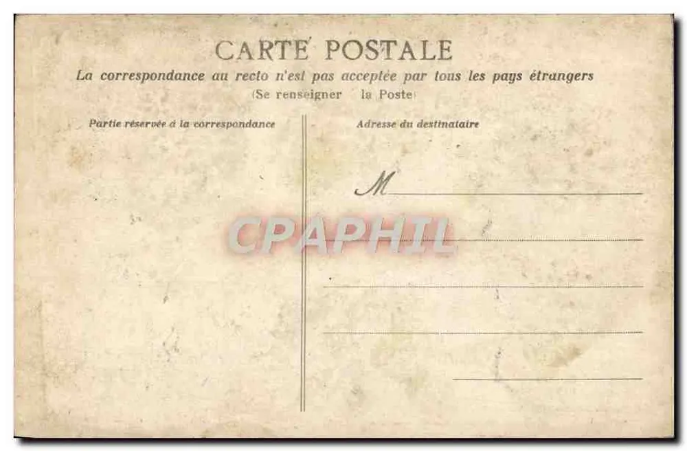 Ile-d'Yeu (Vendée) — Vieux Château au bord de la mer — éditeur 'Phototypie Indépendante' n° V 64 - Verso