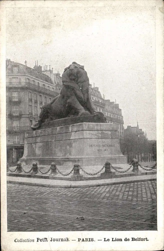 O Leão de Belfort — Paris — Coleção Petit Journal — número de série não visível - Frente