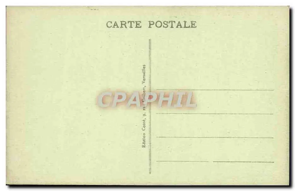 Versailles - O Parque - A Orangerie - Verso