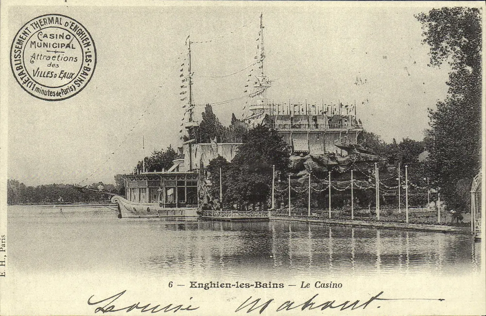 Enghien-les-Bains — Il Casinò — Editore E.H., Parigi — N°6 - Recto