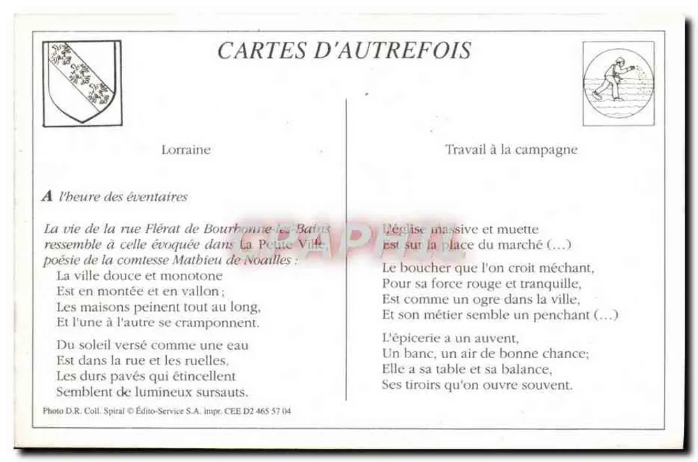 Bourbonne-les-Bains - A rua Flérat - Édito-Service S.A. n° D2 465 57 04 - Verso