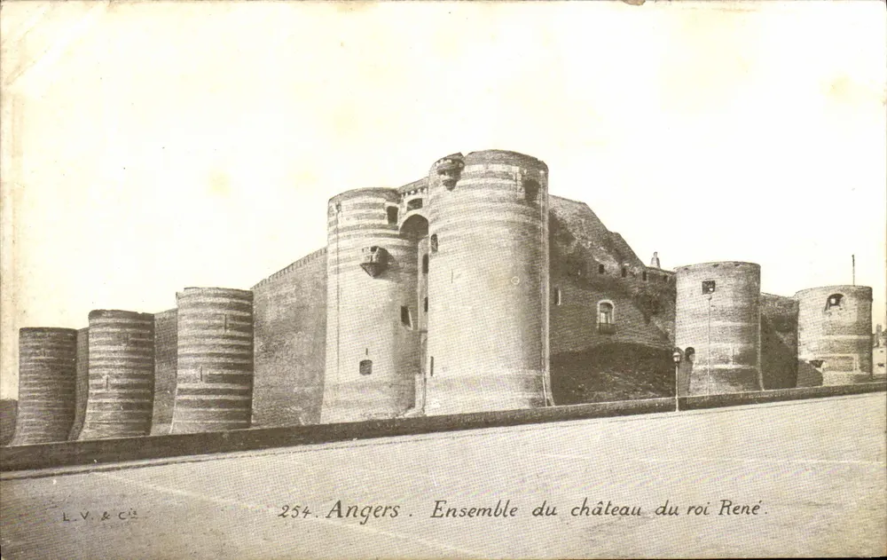 Angers — Ansicht des Schlosses des Königs René — L.V. & Cie, Nr. 254 - Vorderseite