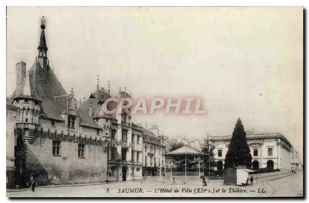 Saumur — Das Rathaus (12. Jahrhundert) und das Theater — LL - Vorderseite