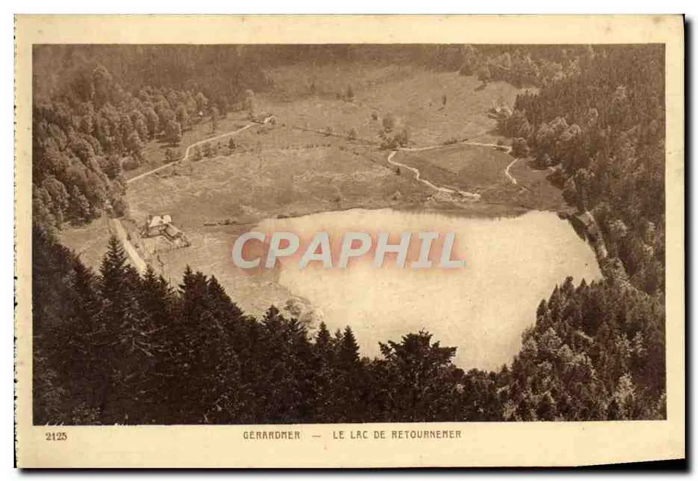 Gérardmer — O Lago de Retournemer — Imp. Bait. Braun & Cie (H.-Rhin) - Frente