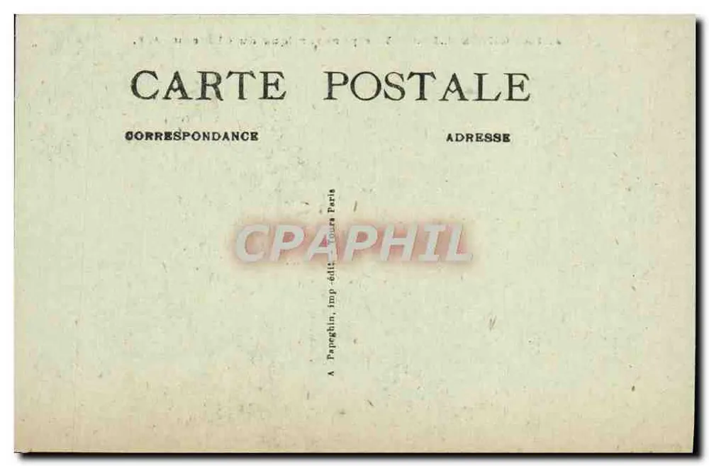 Langeais — Panoramablick auf den Schloss — A.P. - Rückseite