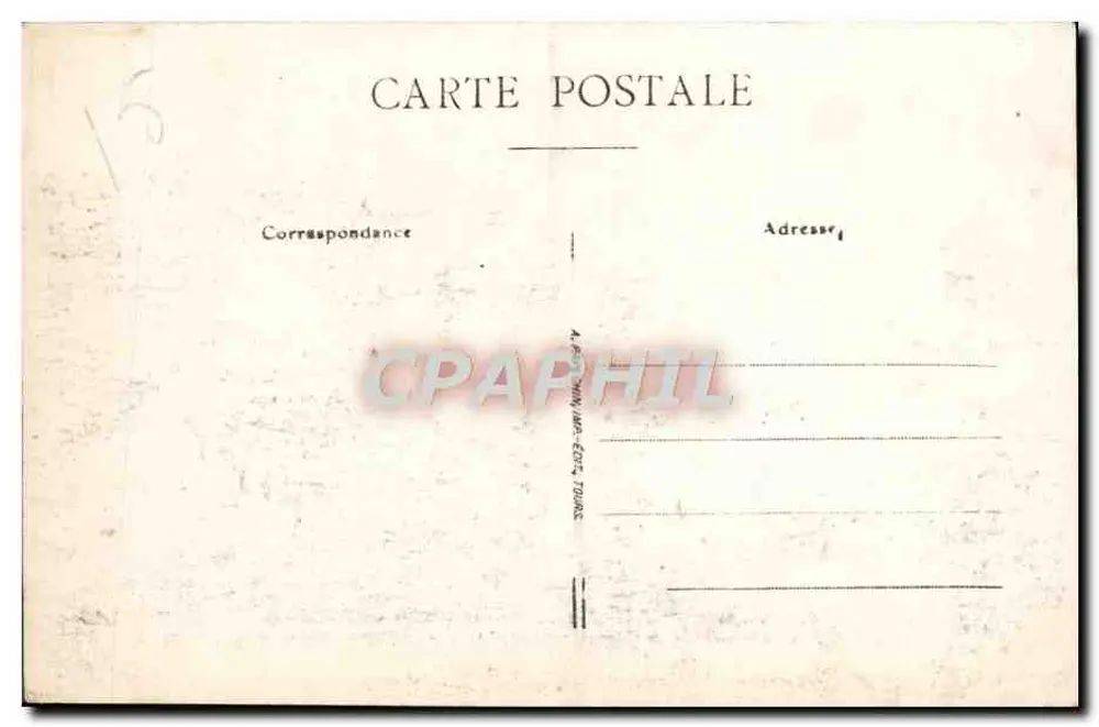 Langeais — O castelo histórico do século XI — editor desconhecido, n°5 - Verso