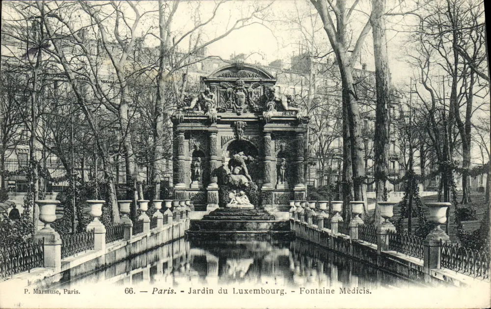 Jardin du Luxembourg — Fontaine Médicis — P. Marmuse, Paris, n°66 - Vorderseite