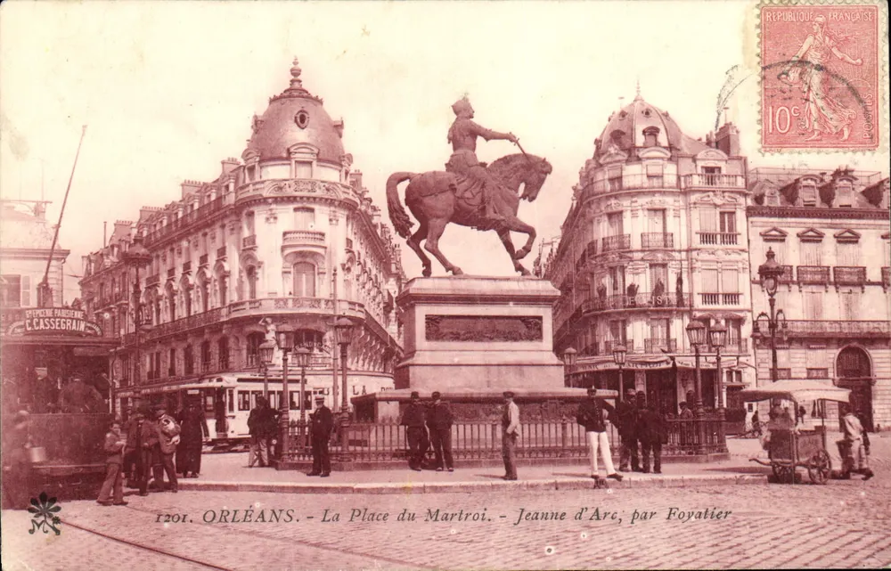 Orléans - La Place du Martroi - Jeanne d'Arc, von Foyatier - Vorderseite