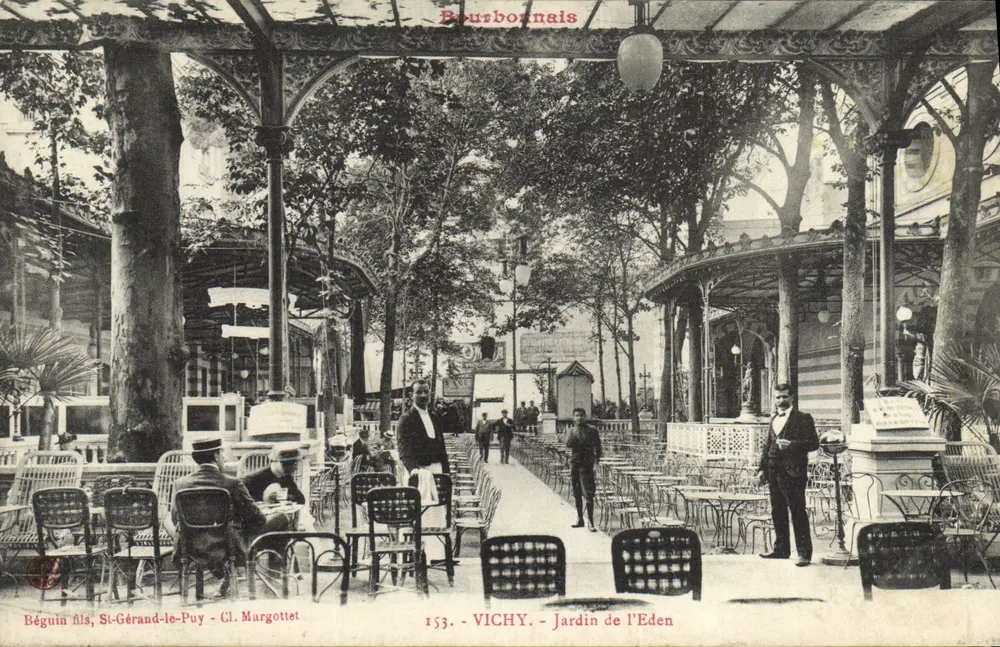 Vichy - Ogród Edena — wydawca Béguin fils, St-Gérard-le-Puy, n°153 - Awers