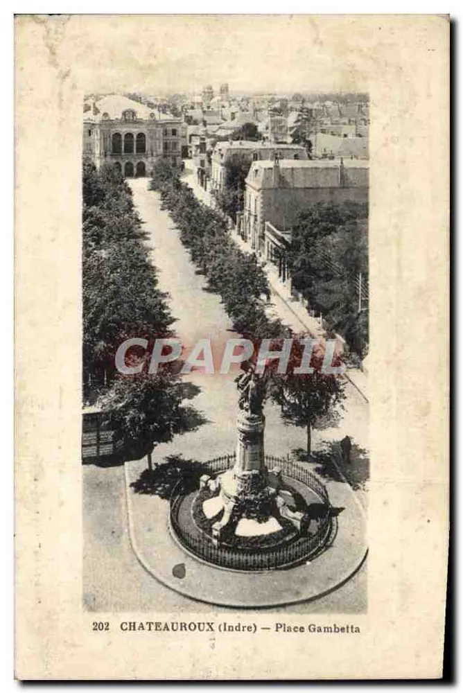 Châteauroux (Indre) — Praça Gambetta — n°202 - Frente