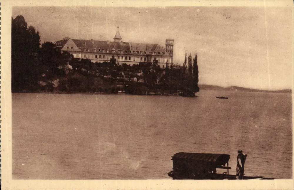 Lago do Bourget — A Abadia de Hautecombe — Editor Levy & Neurdein, n°39 - Frente