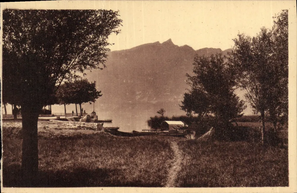 Lago do Bourget — Pequeno Port e Dente do Gato — Editor Levy & Neurdwin Réunis, n°127 - Frente