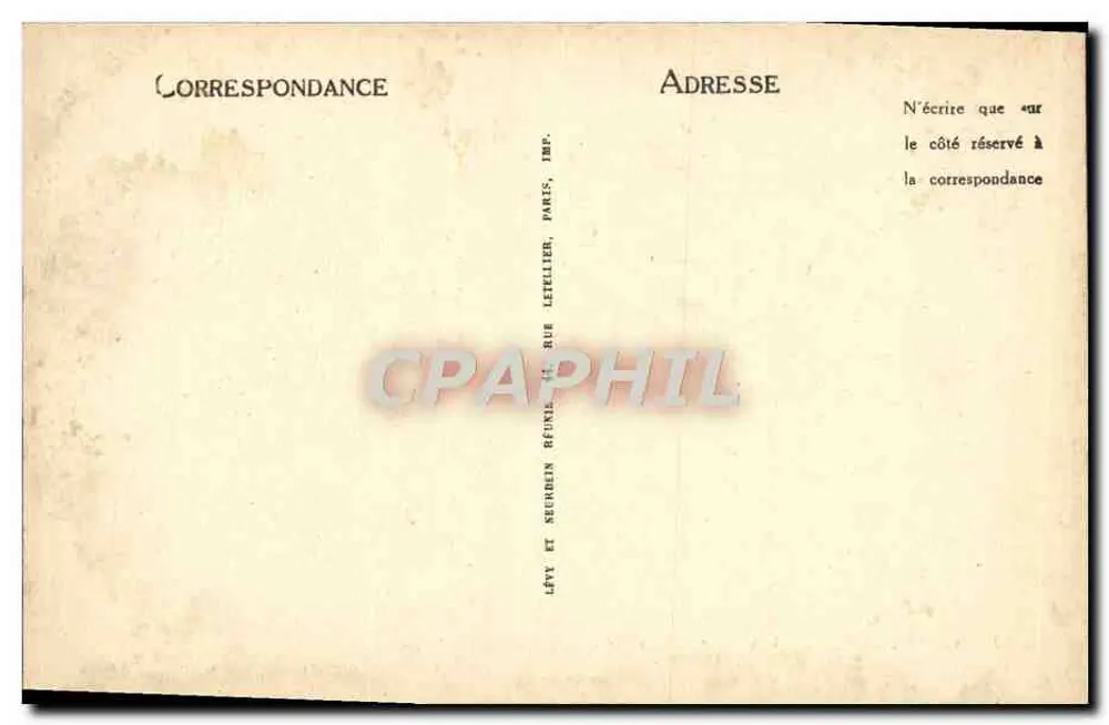 Compiègne — Ansicht des Schlosses aus einer Ecke des Parks — LL, n°77 - Rückseite