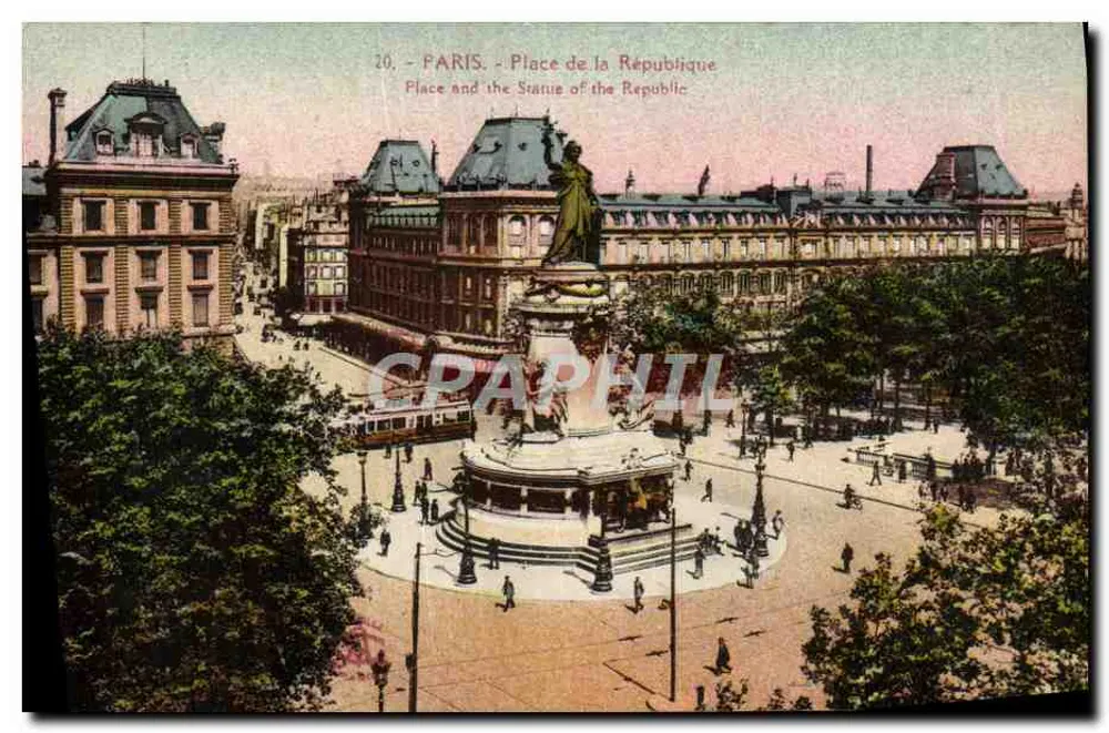 Paris - Place de la République — Estátua da República — Editor não identificado, n° 20 - Frente