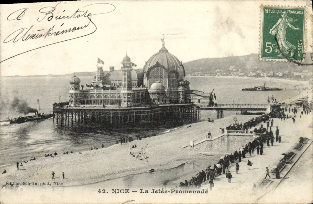 NICE — La Jetée-Promenade — Édition Giletta, phot. Nice, n°42 - Frente