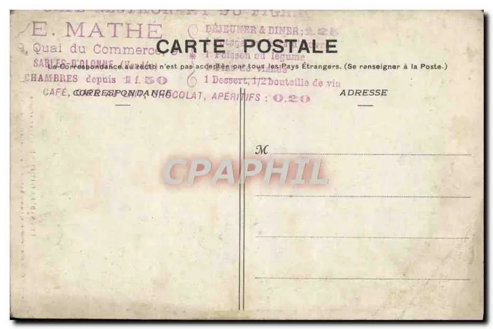 Les Sables-d'Olonne — Femme en costume local près d'un panier — Nouvelle Collection Vendéenne, Lucien Amiaud, Les Sables-d'Olonne, N° 2227 - Verso