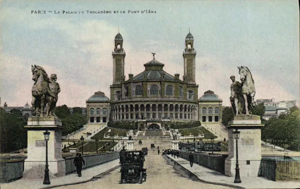 Paris — Le Palais du Trocadéro et le Pont d'Iéna — L. Dalpont, Imp.-Édit., rue du Helder, Paris - Recto