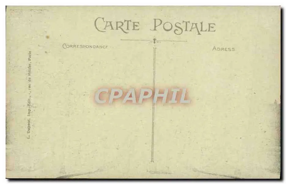 Paris — Le Palais du Trocadéro et le Pont d'Iéna — L. Dalpont, Imp.-Édit., rue du Helder, Paris - Verso