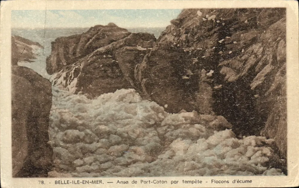 Belle-Île-en-Mer — Anse de Port-Coton bei Sturm — Schäume der See — 78 - Vorderseite