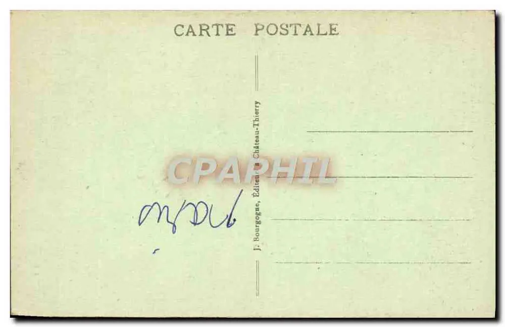 Meaux — A Catedral — iniciada no século XIII, continuada nos séculos XIV, XV e XVI — editada por J. Bourgogne, Château-Thierry - Verso