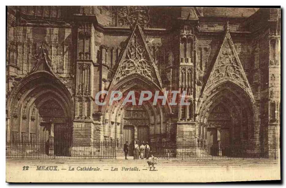Meaux — A Catedral — Os Portais — LL. — n°12 - Frente