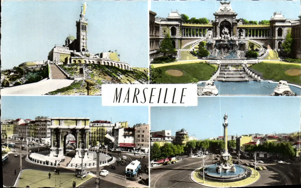 Marselha — vista panorâmica — Ed. La Géographe, n° 13.055.65 - Frente