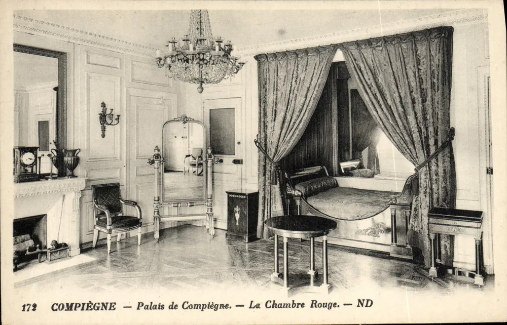 Compiègne — Palácio de Compiègne — A Sala Vermelha — ND - Frente