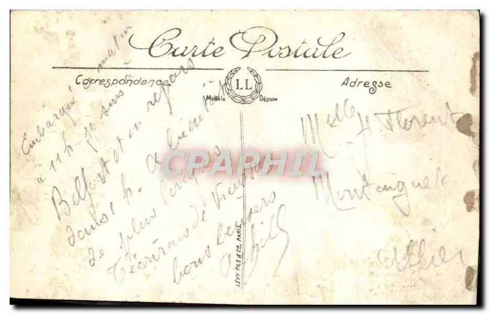 Belfort — O Leão — Obra de Bartholdi — n°94 - Verso