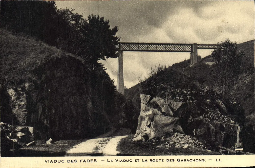 Viaduc des Fades — Der Viadukt und die Straße der Garachons — LL - Vorderseite