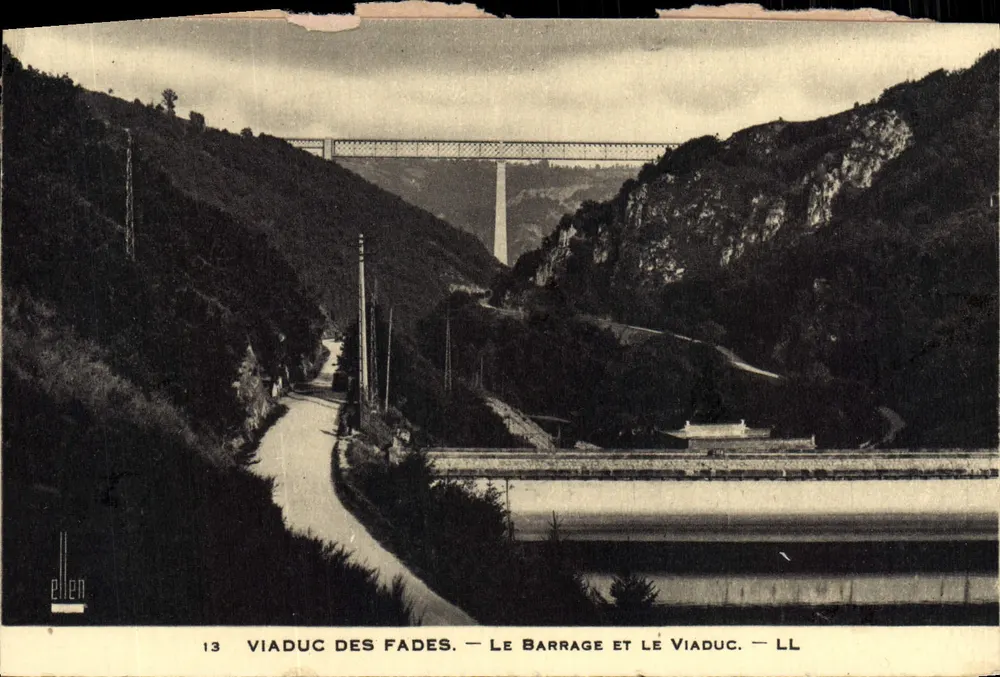 Viaduc des Fades — Der Staudamm und der Viadukt — LL - Vorderseite