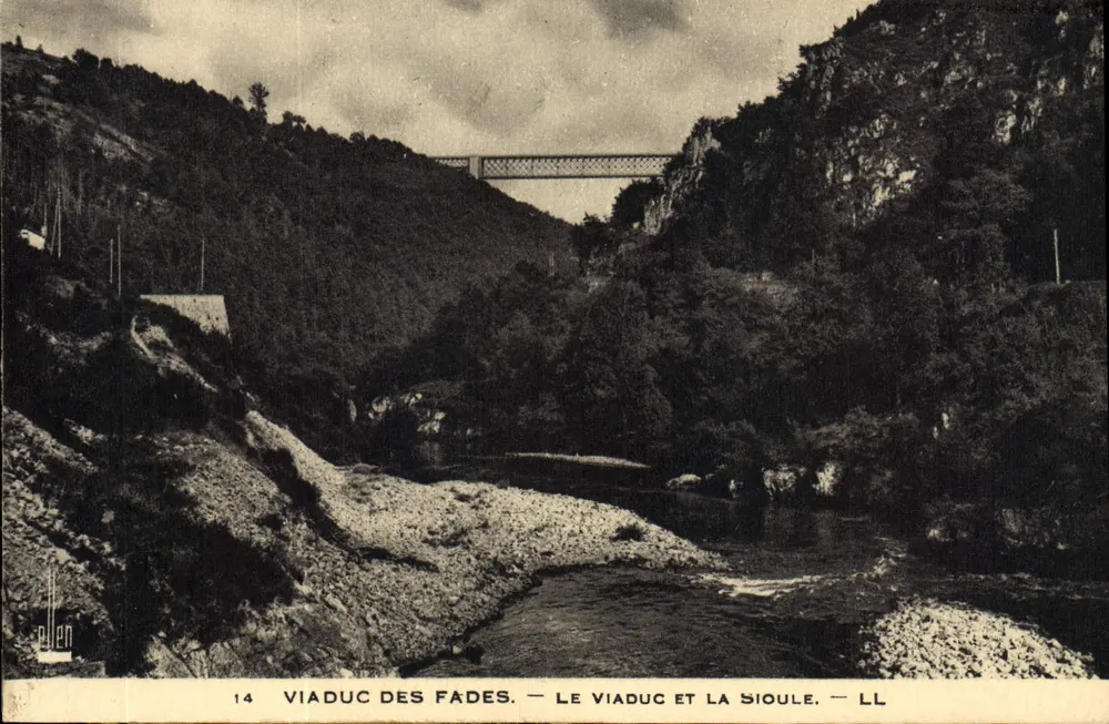 Viadukt der Fades — Der Viadukt und die Sioule — LL - Vorderseite