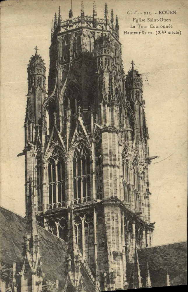 Rouen — Tour de l'Église Saint-Ouen — C.V. - 215 - Vorderseite