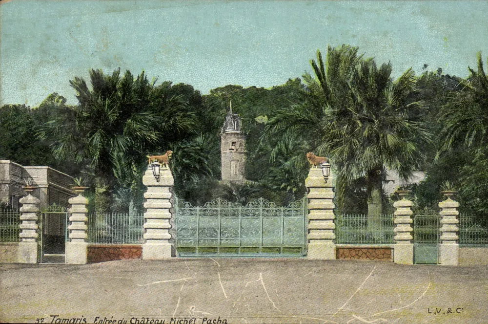 Tamaris — Entrada do Castelo Michel Pasha — L.V.&C.S. n°37 - Frente