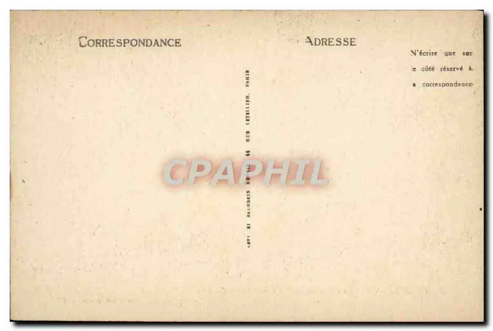 Compiègne - Le Château - La Chambre à Coucher de Napoléon — LL, n°28 - Verso