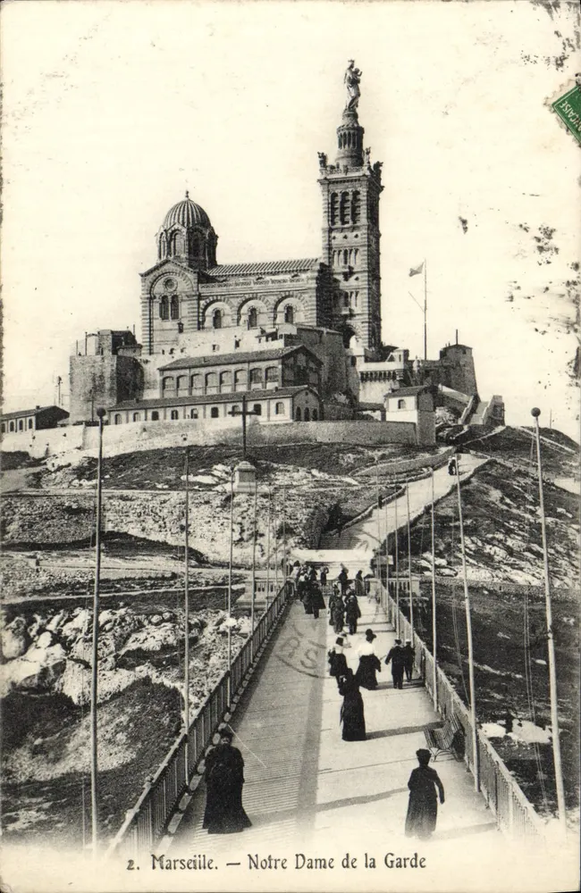 Marselha — Nossa Senhora da Guarda — Editor BOURGEOIS, n°2 - Frente