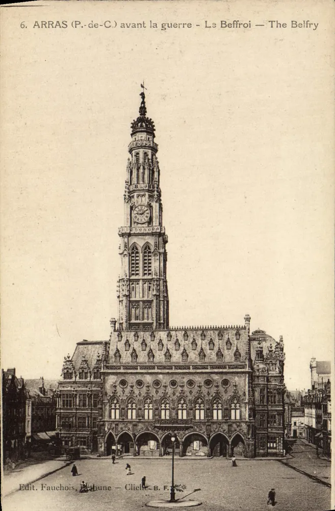 Arras (P.-de-C.) antes da guerra — O Sino — Ed. Fauchois, Béthune - Frente